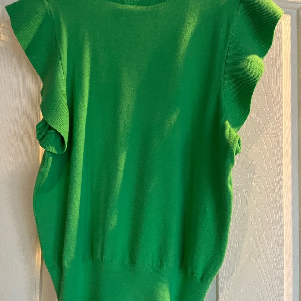 Rain + Rose Green Sleeveless Sweater NEW - Picture 4 of 4